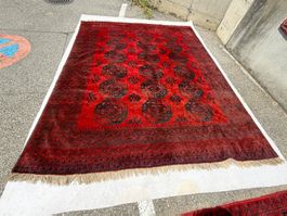 Ersari 318x252cm alter Teppich handgeknüpft sauber