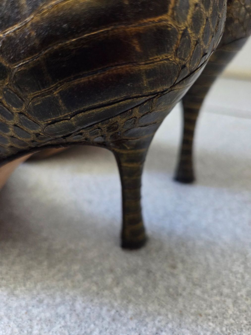 Scarpe da donna: Manolo Blahnik Slingpumps, Gr. 37, 5 Olive – Usato da Zürich venduto da Isa0111 6
