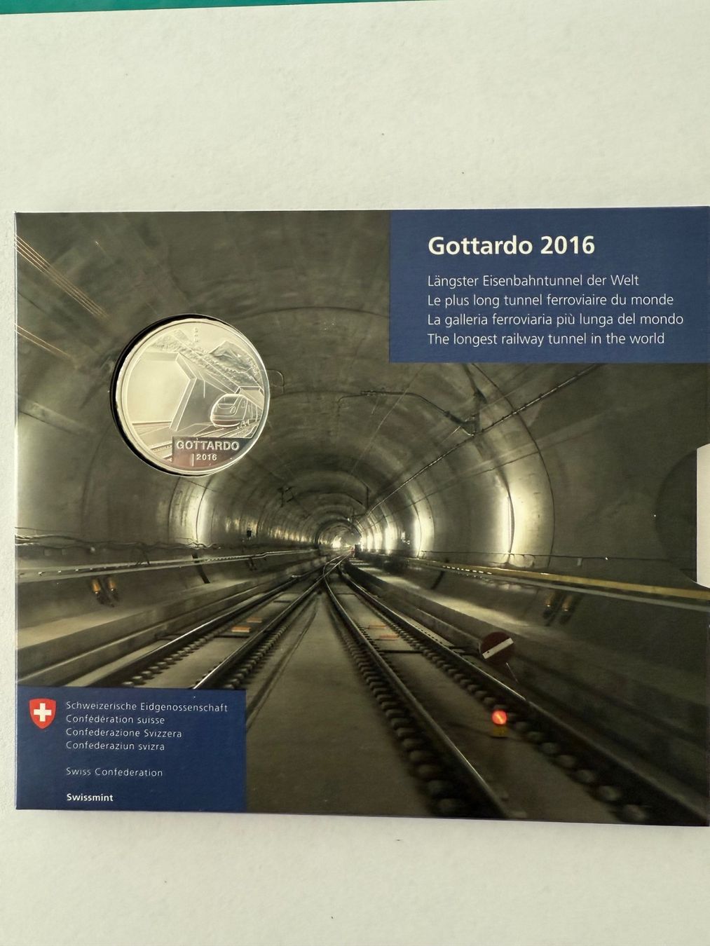 Tutti le monete: Folder Gottardo 2016 – Nuovo e nell'imballaggio originale da Winznau venduto da Puha2001