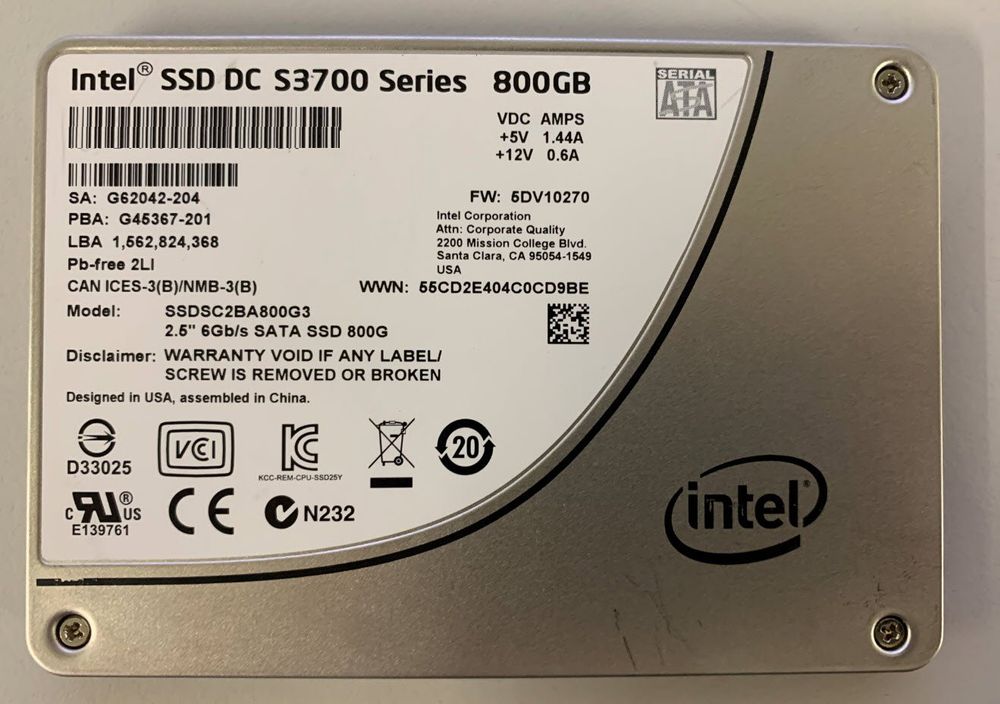 Intel SSD 3700 Series 800Gb SATA | Kaufen auf Ricardo