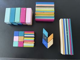 Tegu magnetic wooden blocks mixed set used condition