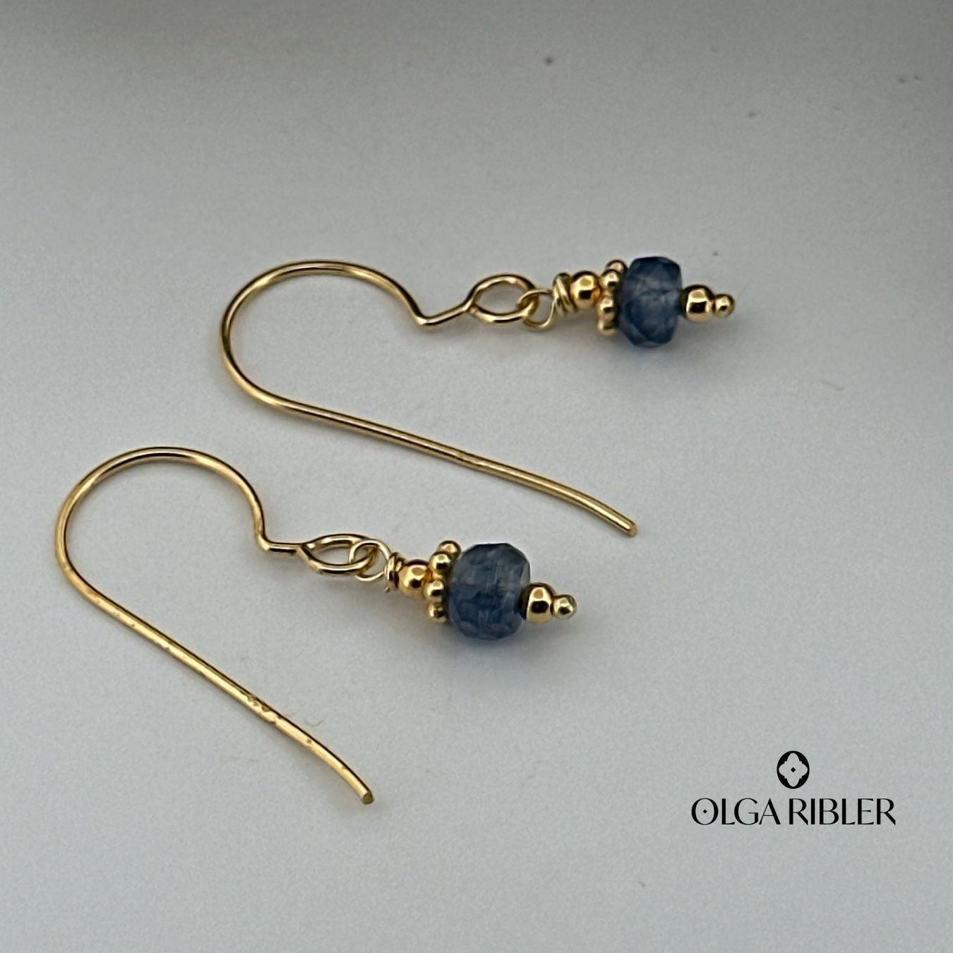 Olga Ribler Orecchini pendenti & Orecchini a lobo: Ohrhänger - Iolithe - Sterling Silber 925 gelbvergoldet – Nuovo (secondo la descrizione) da Luzern venduto da Schmuckoutlet 4