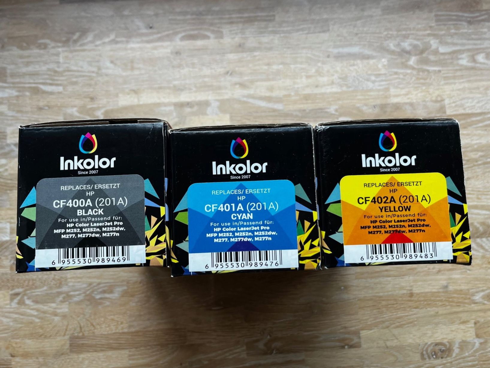 Cartucce per stampanti & toner: Inkolor Toner Typ 201A - 3er Set – Nuovo e nell'imballaggio originale da Hirzel venduto da moniundjan