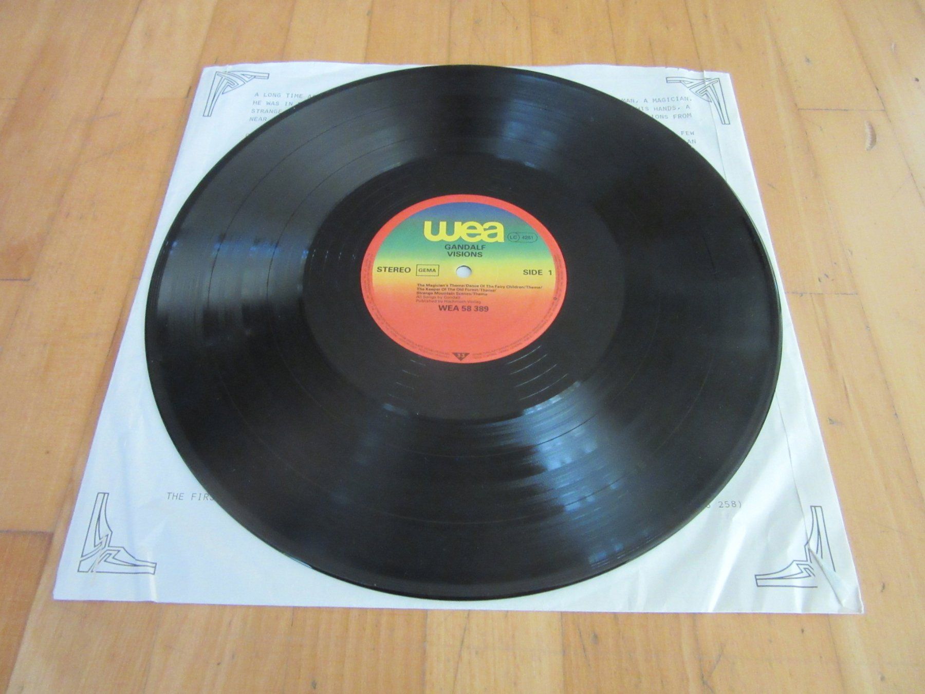 Dischi in vinile: Langspielplatte GANDALF - VISIONS – Usato da Degersheim venduto da Tforelle 4