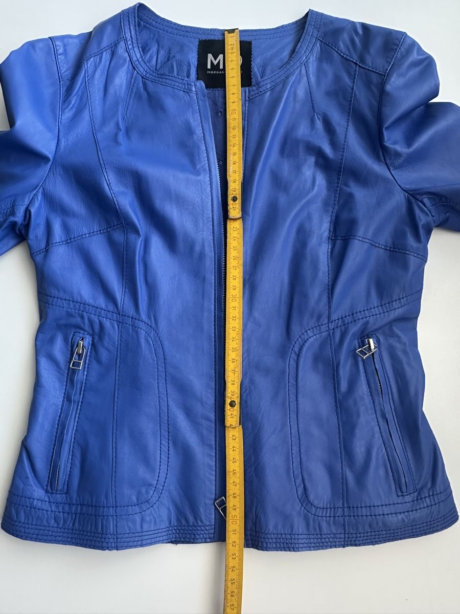 Morgan Giacche: Morgan de Toi Leather Jacket, Size S, blue – Usato da Vevey venduto da ledidream 5