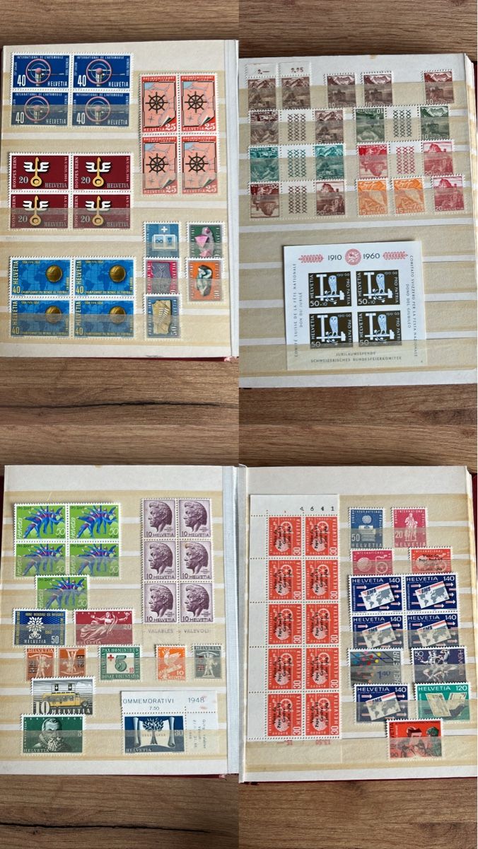 Tutti i francobolli: Album Schweiz postfrisch – Usato da Braunau venduto da Desil2511 6