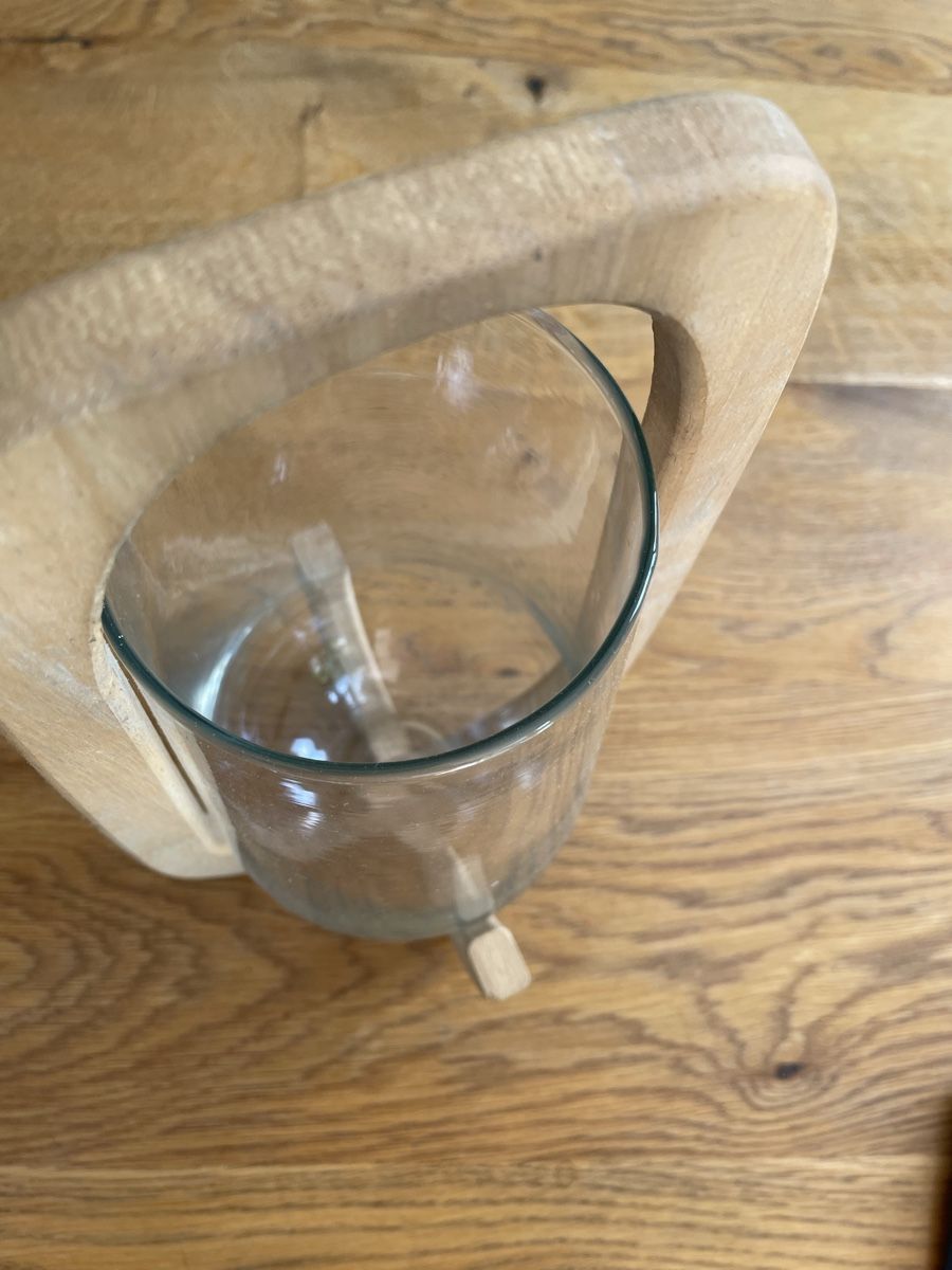 Lanterne: Windlicht Holz 34cm hoch – Usato da Niederbüren venduto da poschti 4