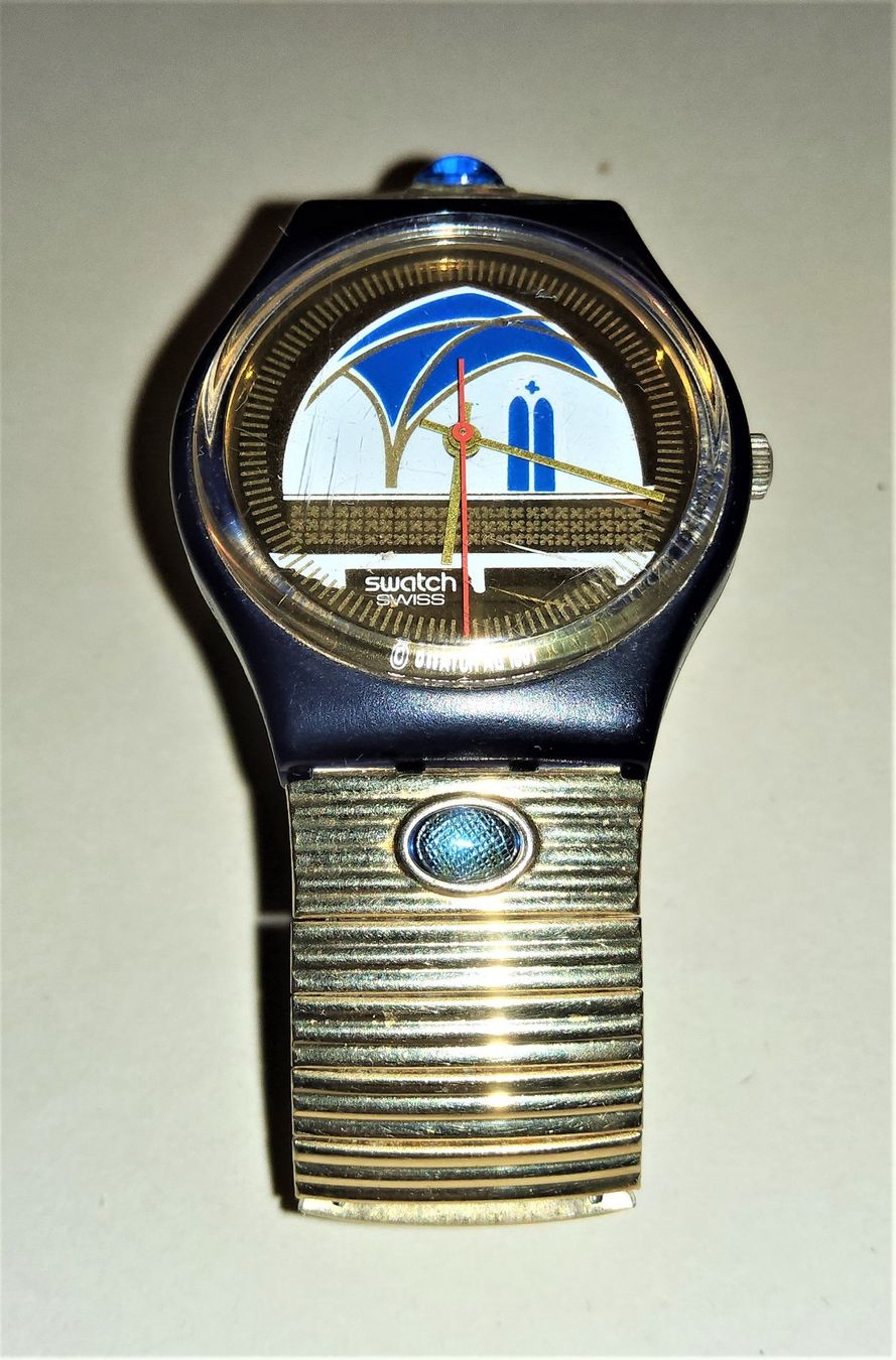 Swatch Orologi: SWATCH GN120 "BACKSTAGE" von 1991 - mit Flex-Armband – Usato da Thalwil venduto da freespirit-jp