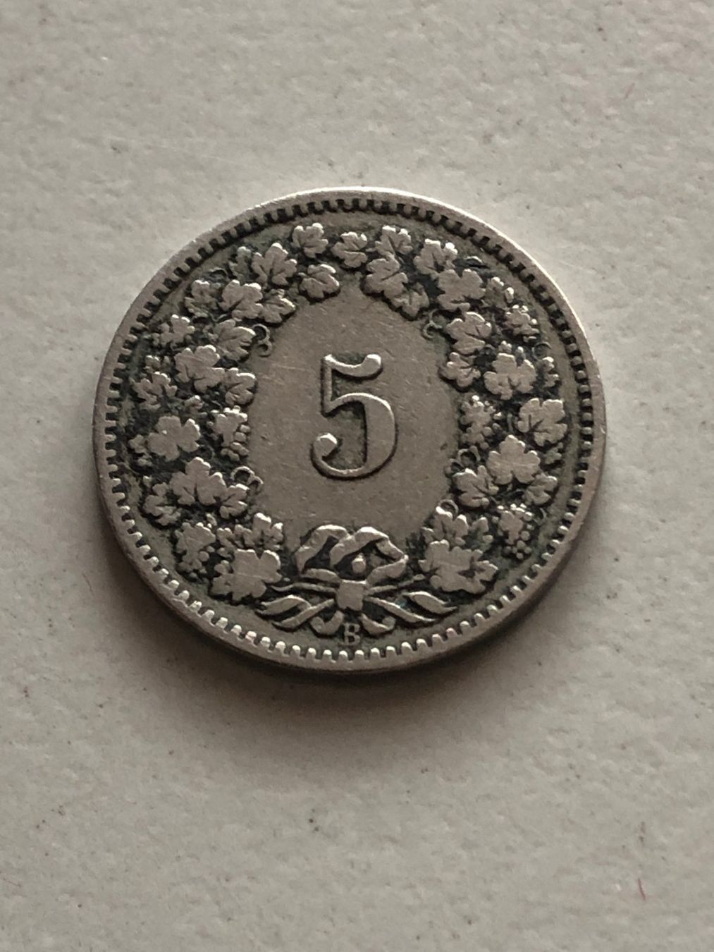 Toutes les monnaies: Abart 5 Rp. 1909 H ohne Querstrich – D'occasion à Schötz par Odpa 1