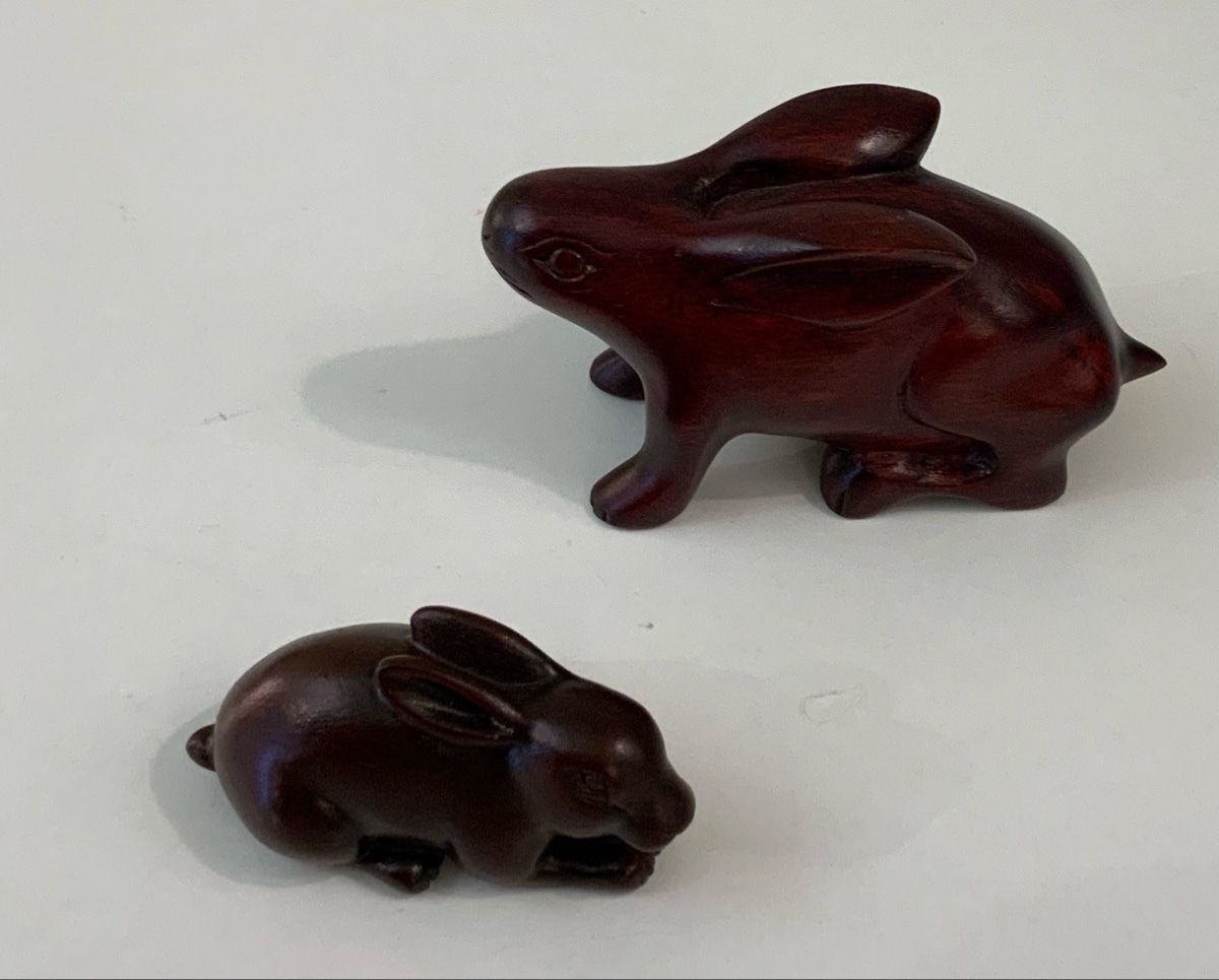 Statuette: Lot de 2 lapins – Usato da rolle venduto da Tontonjulot 1