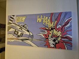 Roy Lichtenstein "WHAAM!" Print, Pop Art, Airplane💥 101x51