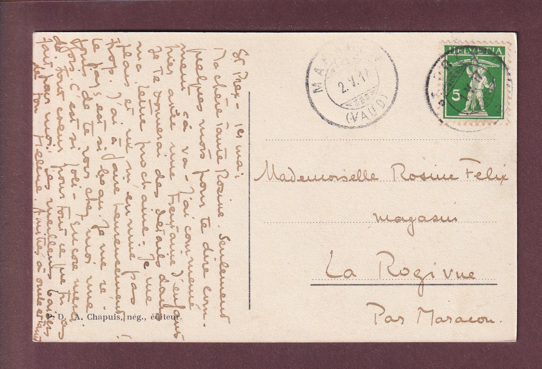 Ansichtskarten: ST. PREX - L'Eglise - 1917 – Gebraucht aus Pully von nicecards 1
