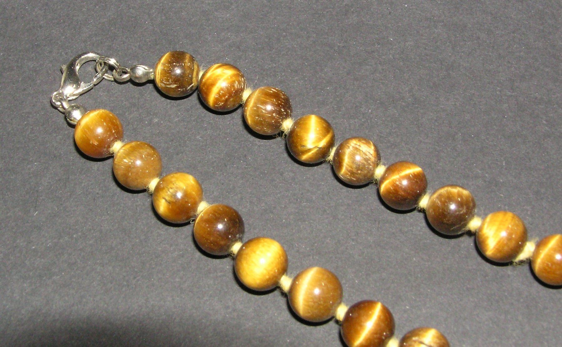 Catenine: HALSKETTE TIGERAUGE KETTE 48 CM – Nuovo (secondo la descrizione) da Grenchen venduto da Antique-hunter 2