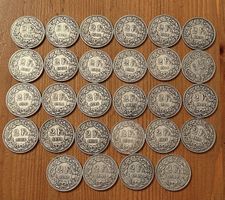 Sammlung 2 Franken 1886-1948