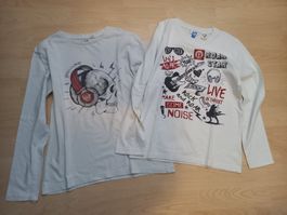 2 Langarmshirts Gr. 140