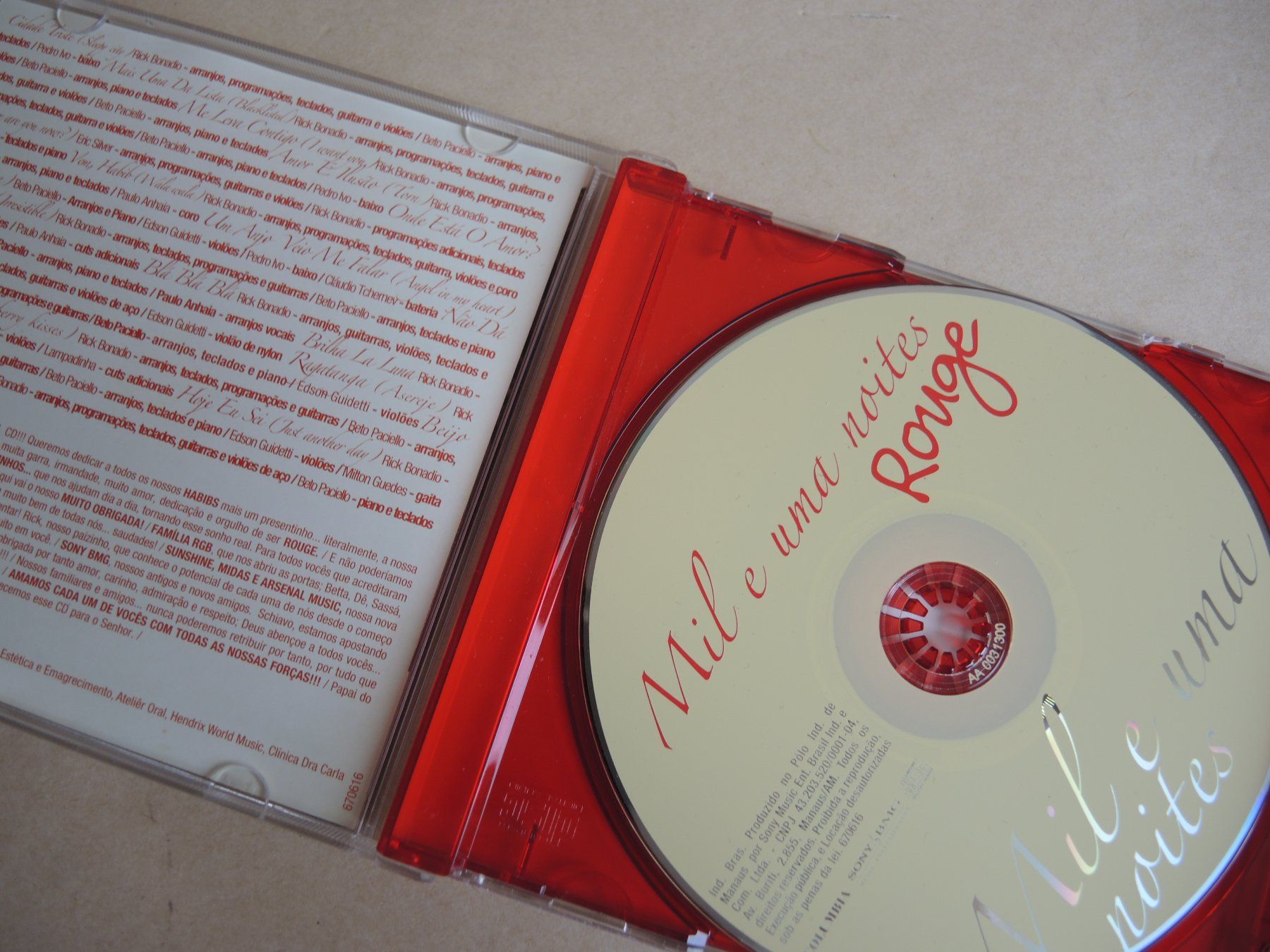 CD: CD Rouge - Mil e Uma Noites – Usato da Rorschach venduto da Pop-upBrocki 1
