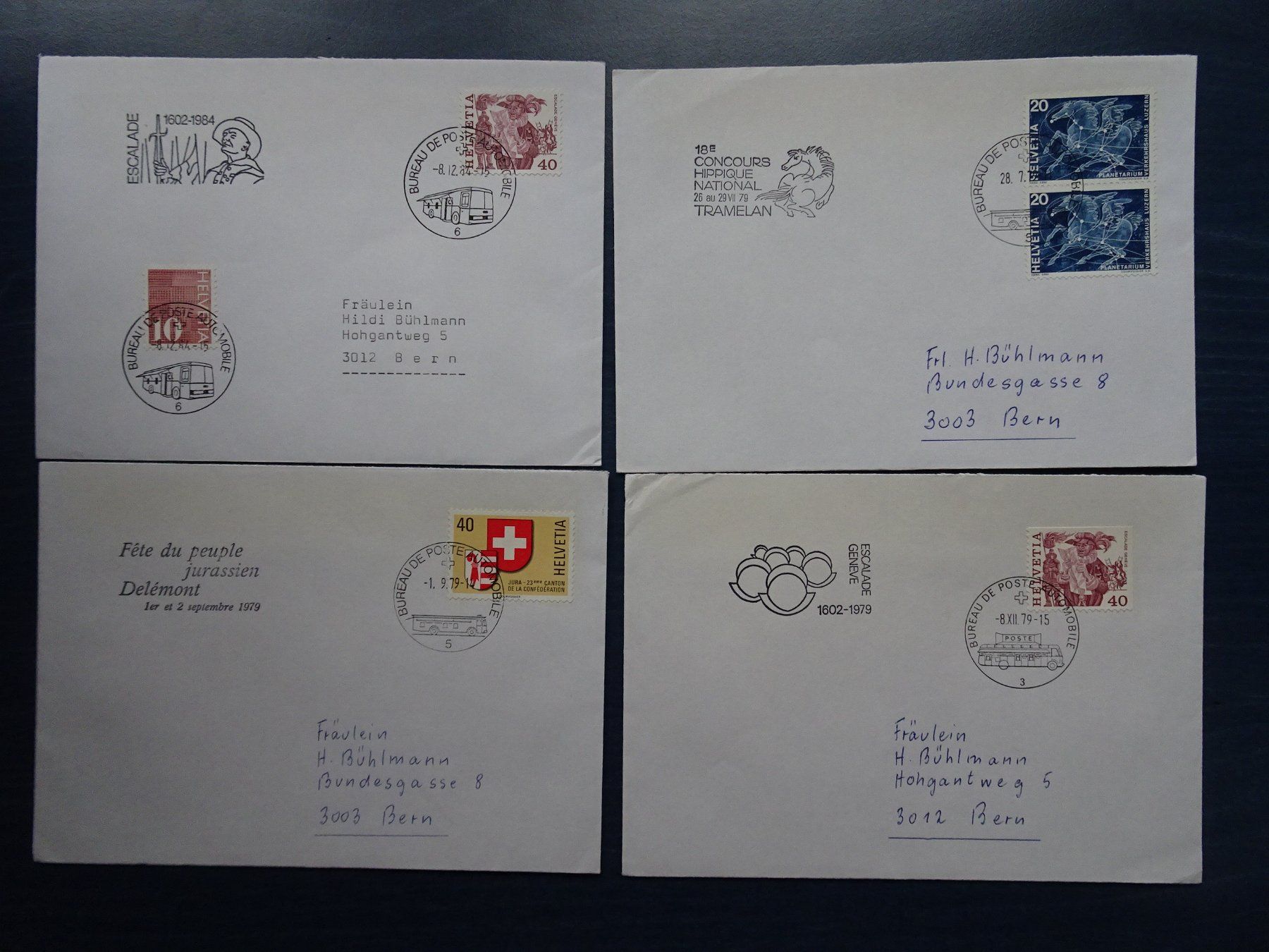 Timbri: Automobil-Postbüro Stempel Nr. 3/5/6 – Usato da Aadorf venduto da Chnorli-Furz