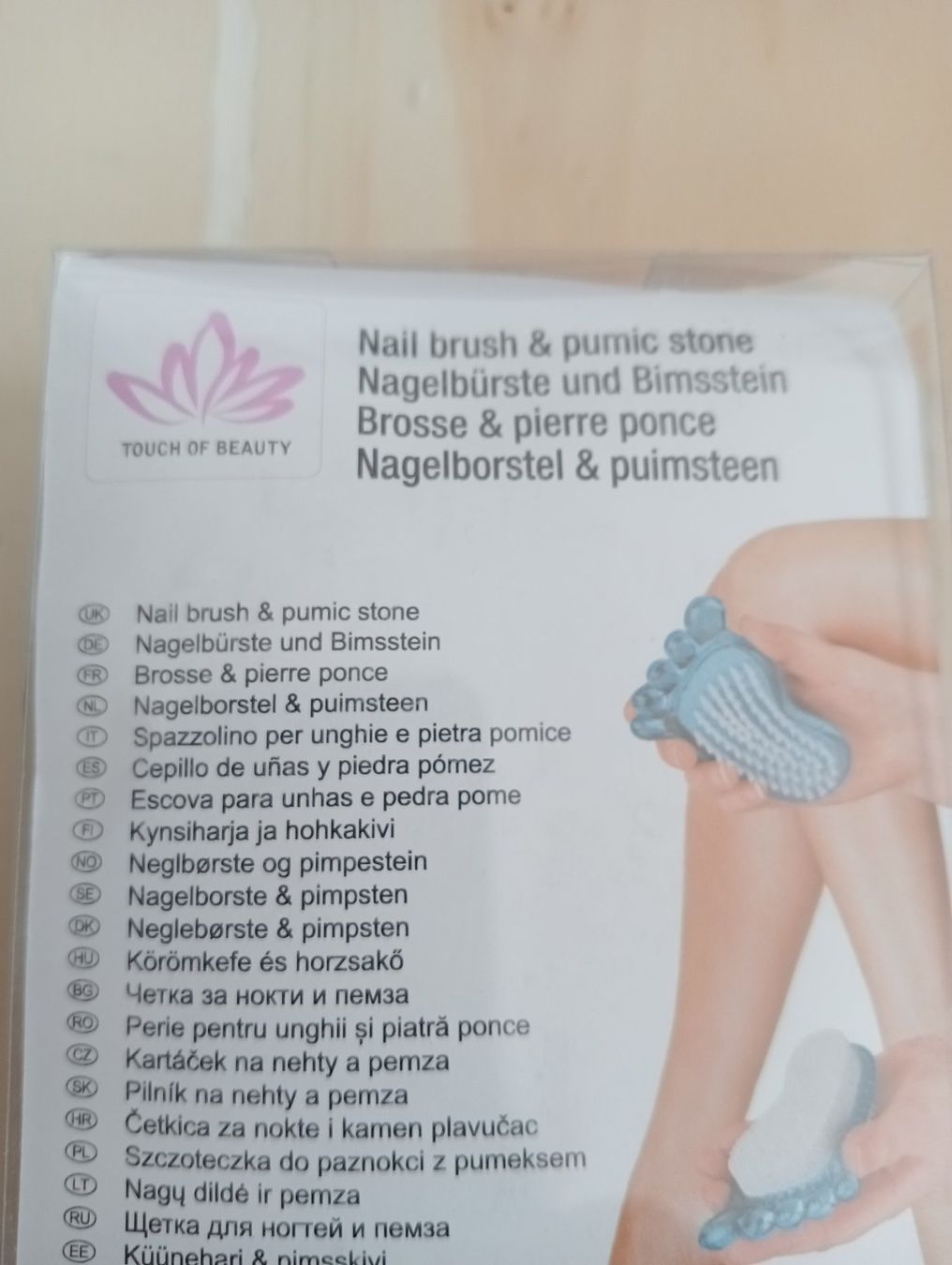 Pedicure: Nagelbürste & Bimsstein Fussform – Nuovo e nell'imballaggio originale da Grüningen venduto da Urtica 1