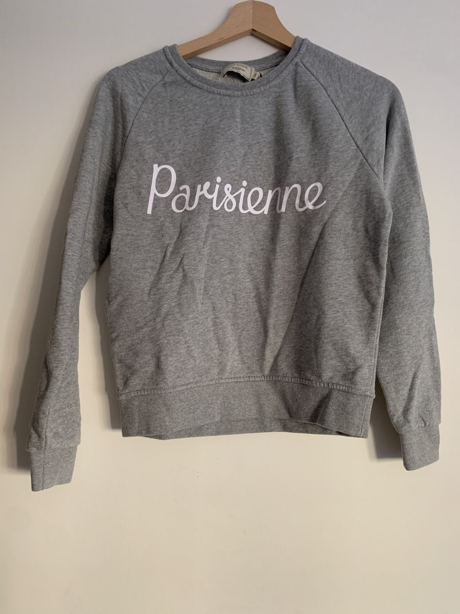 Pullover & Sweatshirts: Pull Sweat en coton gris maison kitsune  – Neu und originalverpackt aus Genève von rez_c6c6