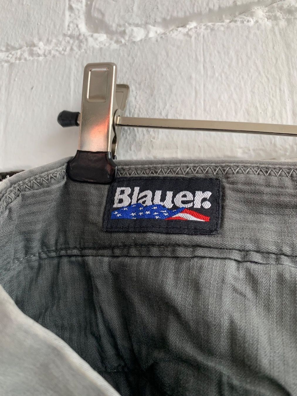 Pantaloni: Graue Herren Chinos Stoffhose von Blauer – Usato da Bern venduto da Fraeuleinhonig 4