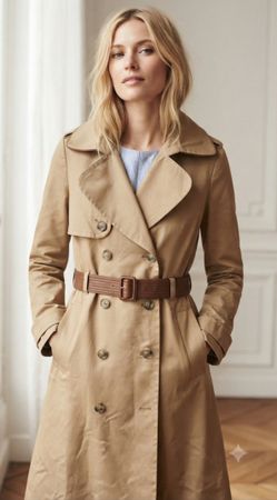 Trench coat Sandro beige coton taille 38 