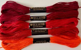 5x Stickgarn neu
