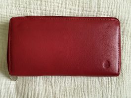 Nordic Blue — Leder Portemonnaie — Rot