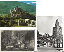 Sion VS 3 AK Ermitage Kathedrale Schloss alle gut erhalten