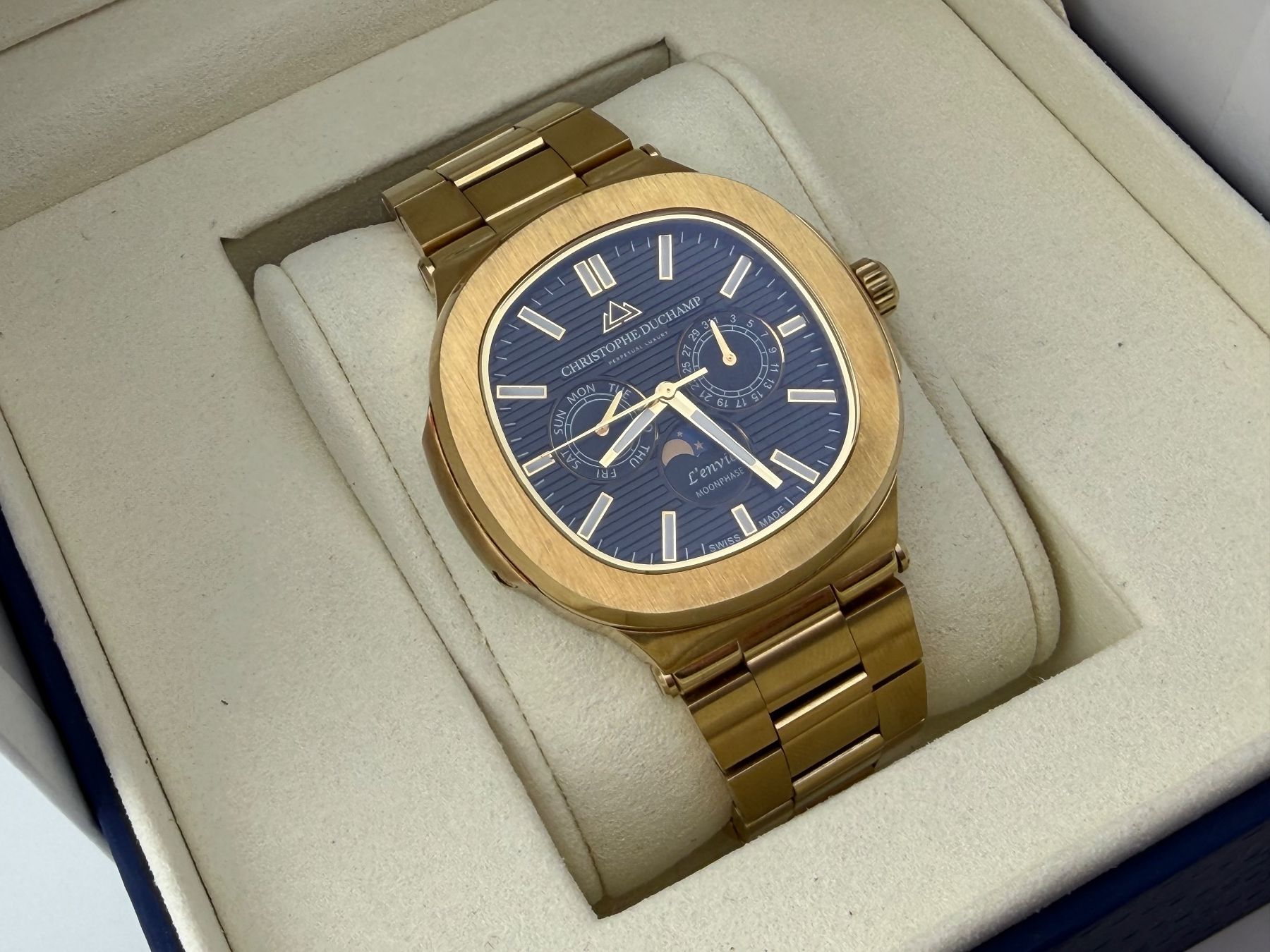 Orologi: Montre Christophe Duchamp Dorée Phase de Lune – Usato da Biel/Bienne venduto da MrP_WatchesBiel 2
