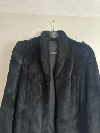 Manteau en vraie fourrure taille50-tres doux et soyeux