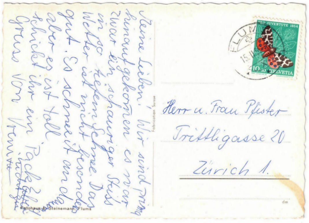 Cartoline postali: Flumserberg - Skilift Prodchamm – Usato da Binningen venduto da Mountainrider 1