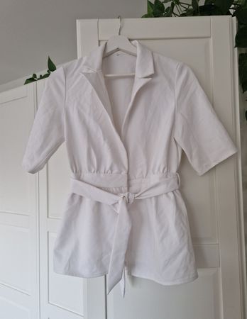 Weisse Tshirt Bluse, Nakd-fashion, Gr. S