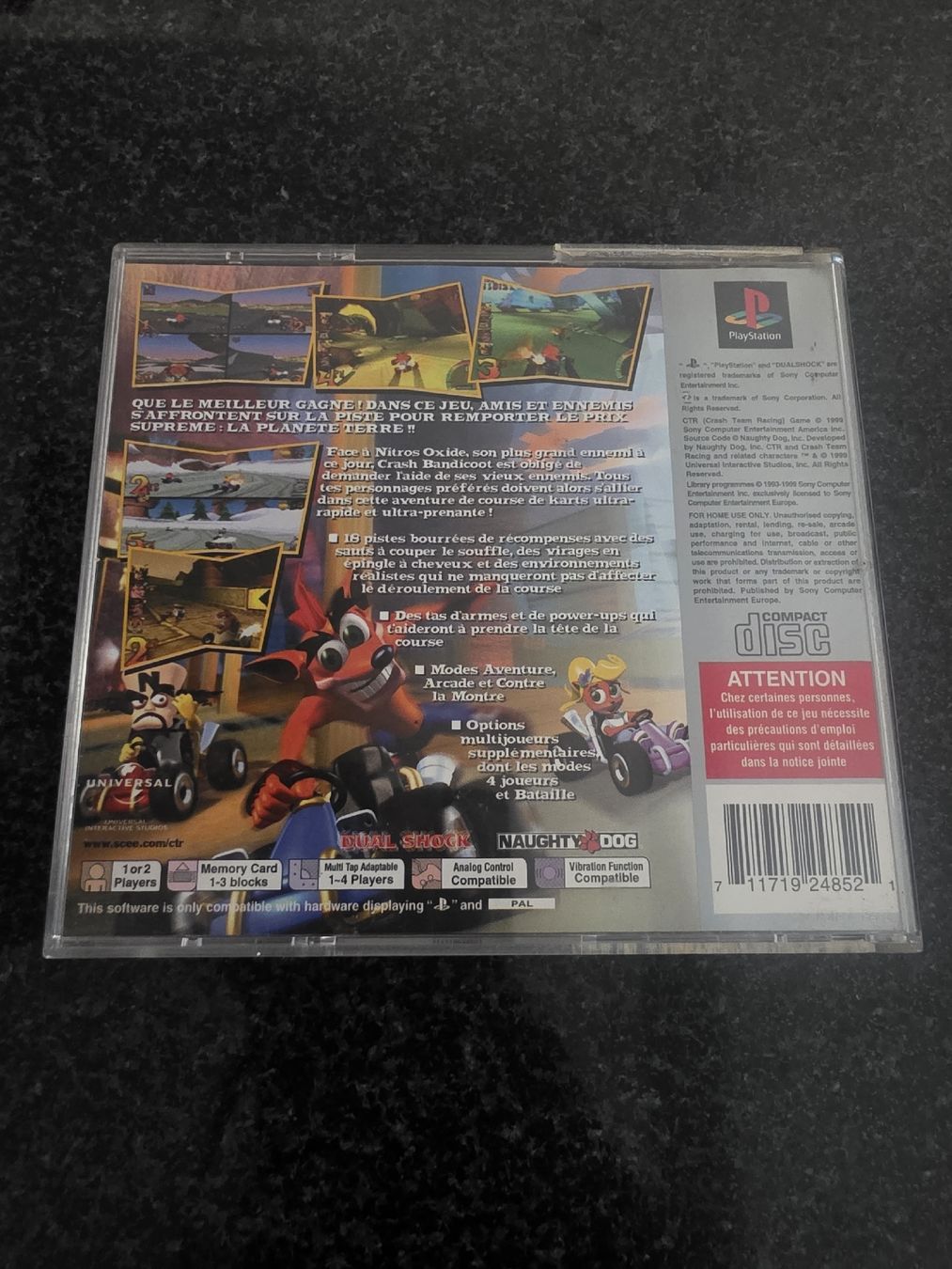 Giochi: Crash Team Racing PS1 – Usato da Chavornay venduto da Crash37 1