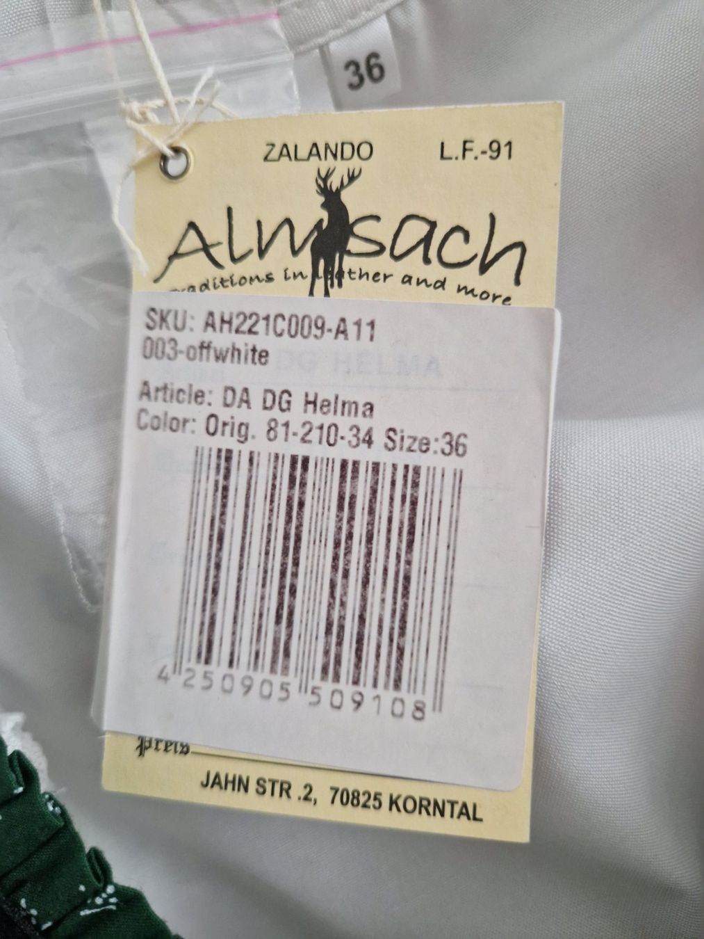Vestiti: Dirndl Almsach Grösse 36 bunt mit Schürze und Bluse – Nuovo (secondo la descrizione) da Alpnach Dorf venduto da Baebihuus 2