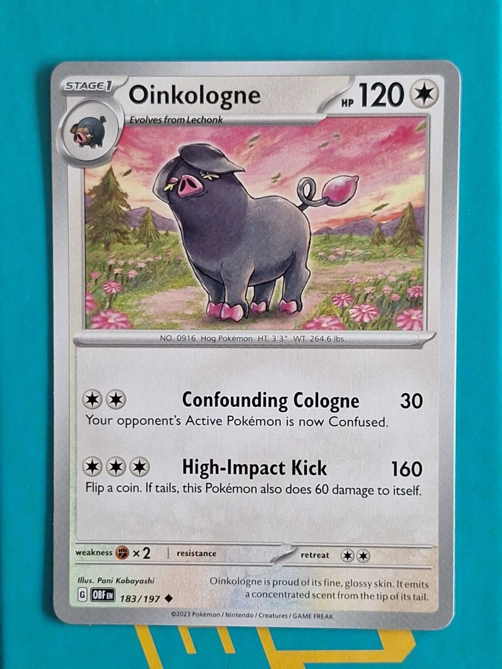 Pokémon Carte collezionabili: Oinkologne - Pokemon Obsidian Flames – Usato da Altstätten SG venduto da GGsGameshop