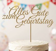 Alles Gute zum Geburtstag Cake Topper