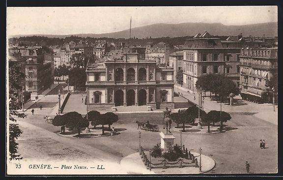 Cartes postales: AK Genève, Place Neuve – D'occasion à Berlin par bartko-reher