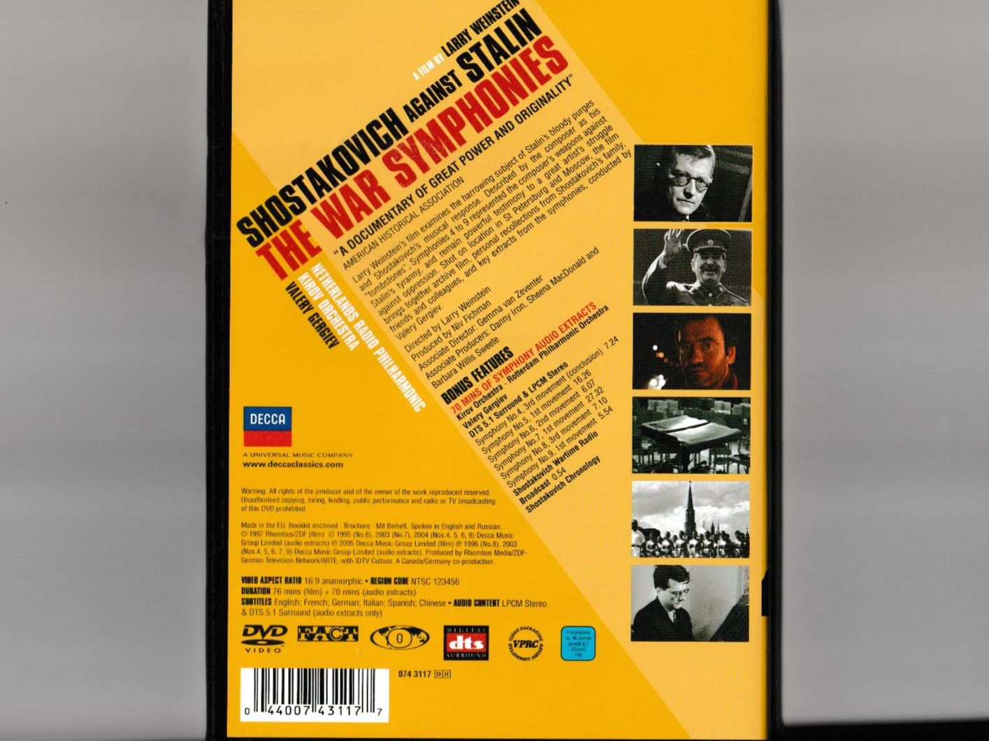 Alle DVDs: Shostakovich against Stalin – Gebraucht aus Chur von zowie72 1