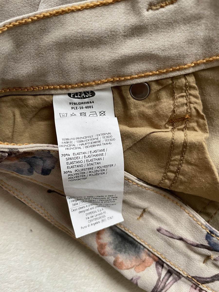 Please Jeans Pantaloni: Damen Hose floral Grösse M  – Usato da Luzern venduto da andyke 5