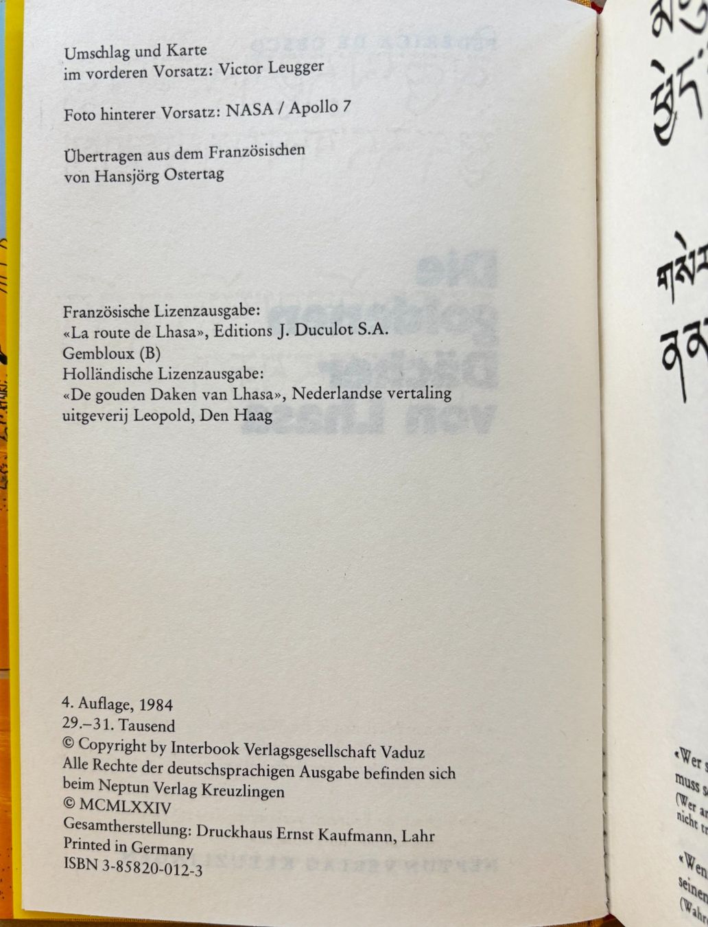 Libri: Cesco, Die goldenen Dächer von Lhasa – Nuovo (secondo la descrizione) da Sarnen venduto da Livres 2
