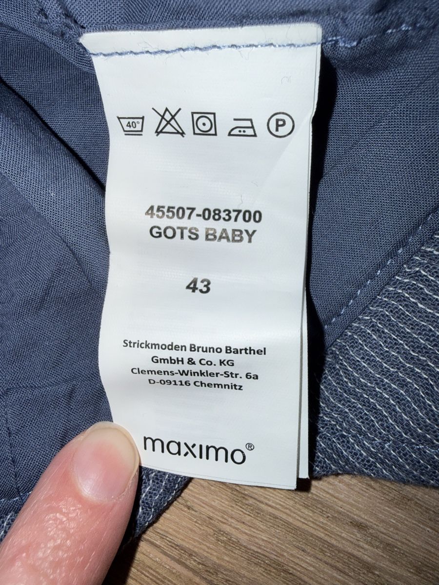Maximo Berretti & Sciarpe: Maximo Sommer Baby-Mütze Gr. 43 – Usato da Oberdorf SO venduto da fani05 1