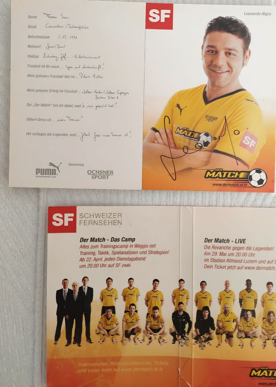 Autogramme: SF Promi Team Autogrammkarten – Neu (gemäss Beschreibung) aus Luzern von Luzern_Energy 5