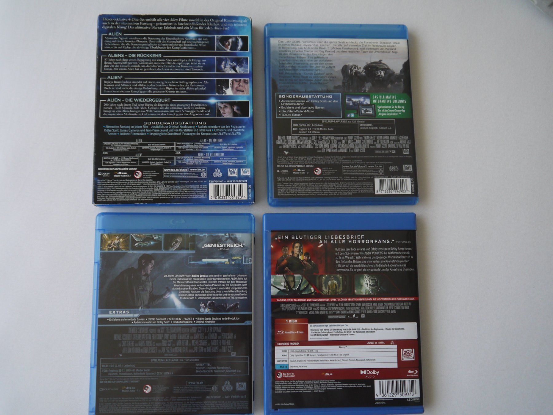 Alle DVDs: ALIEN COLLECTION 1-7 - Komplett – Gebraucht aus Hagendorn von  1