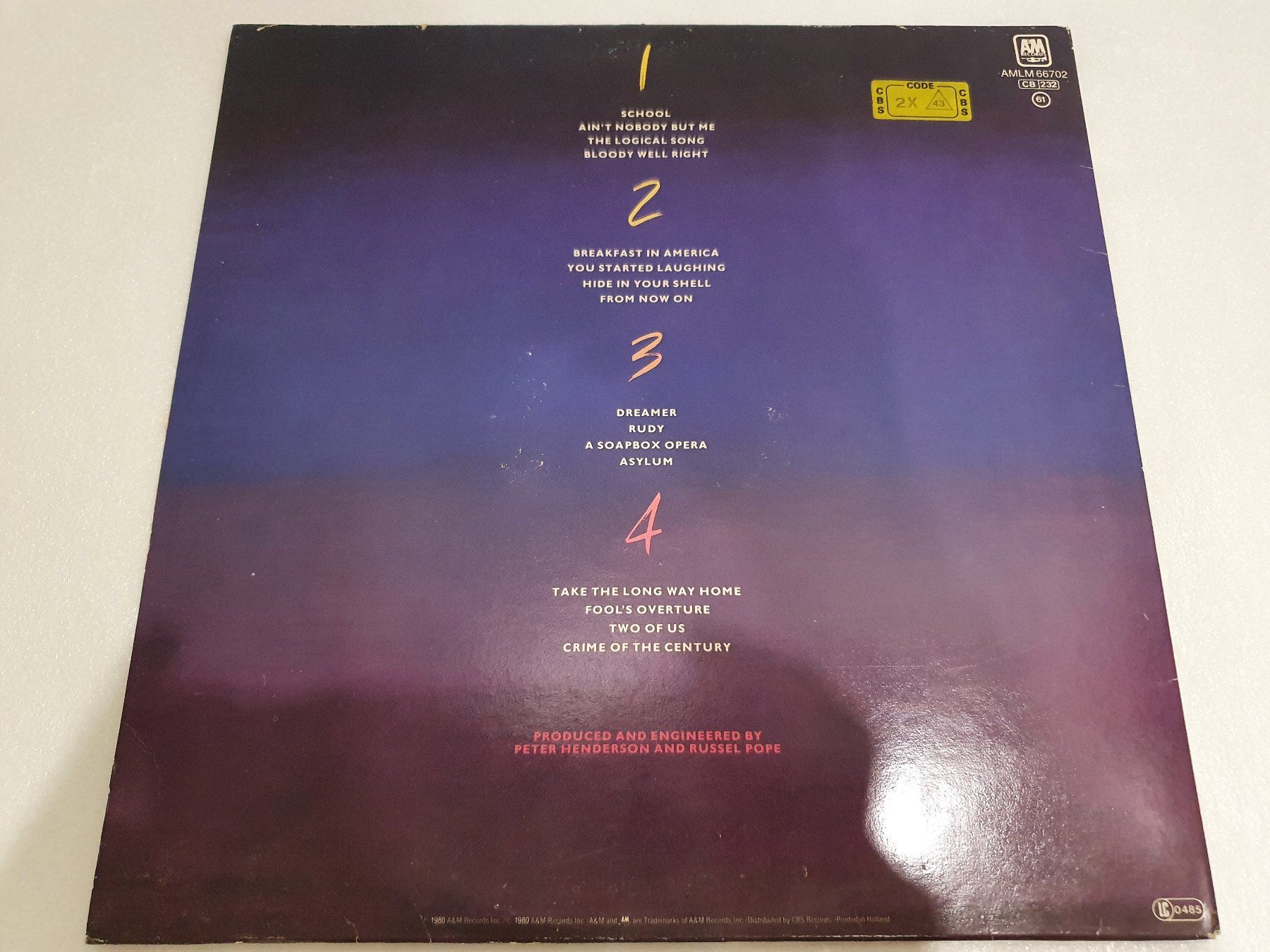 Schallplatten: Supertramp – Paris / 2 LP`s – Gebraucht aus Uster von Vinyl-Leidenschaft 1