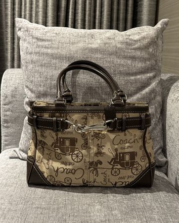 Coach Hamptons Horse & Carriage Carryall Satchel