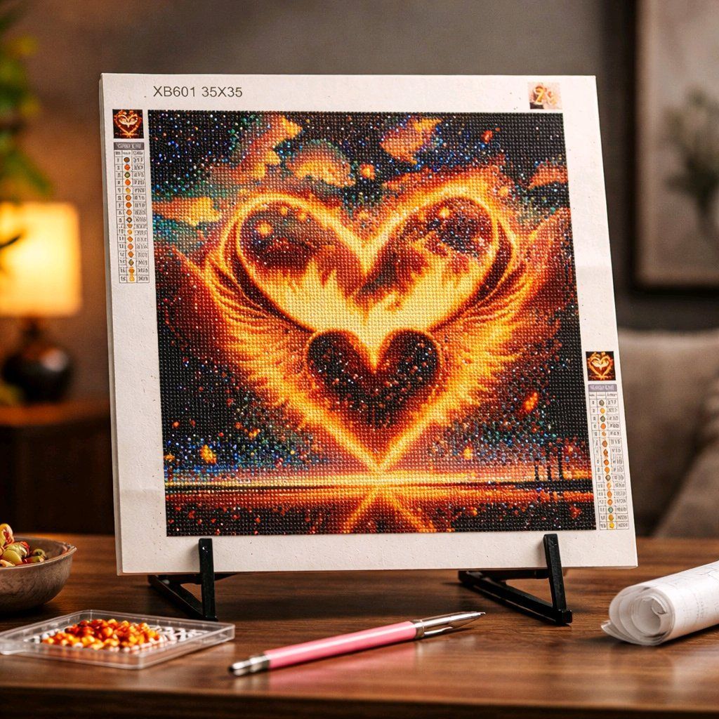 Kit bricolage: Diamond painting terminé 35x35 cm – Nuovo (secondo la descrizione) da Ste-Croix venduto da Lougia