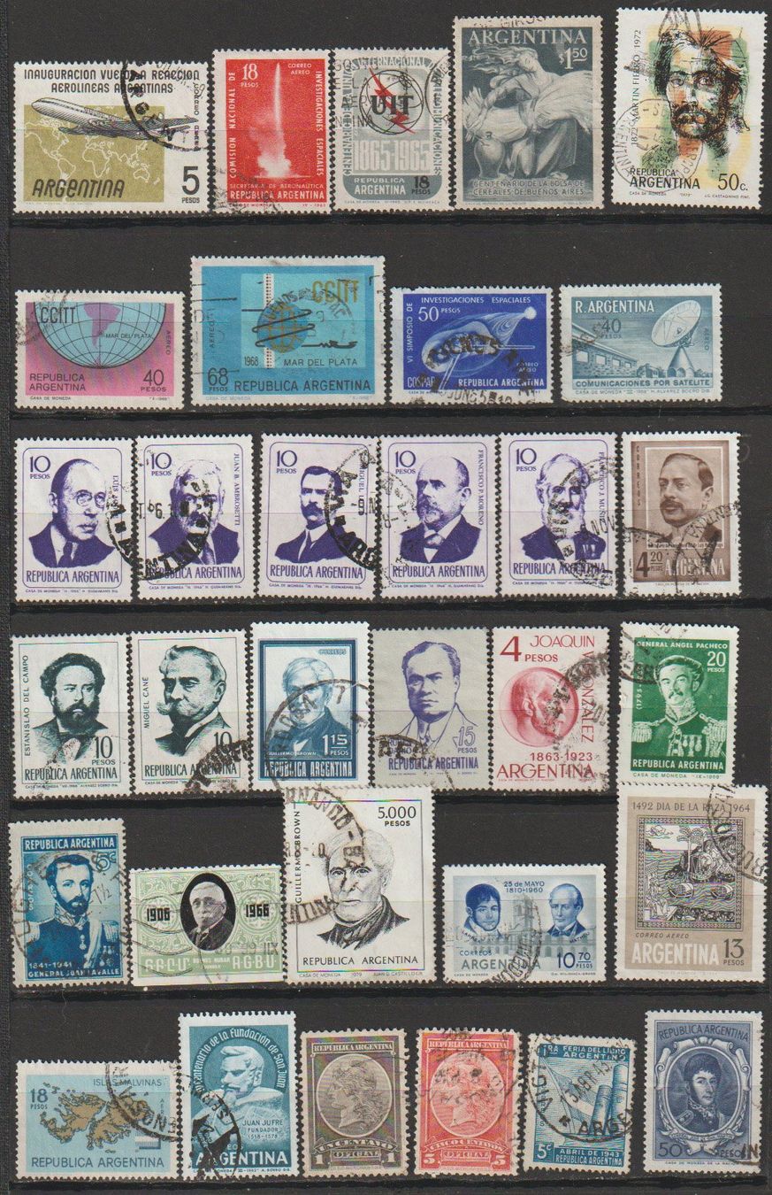 Tutti i francobolli: Argentina 1890-1980 – Usato da Crans-Montana venduto da kira56 2