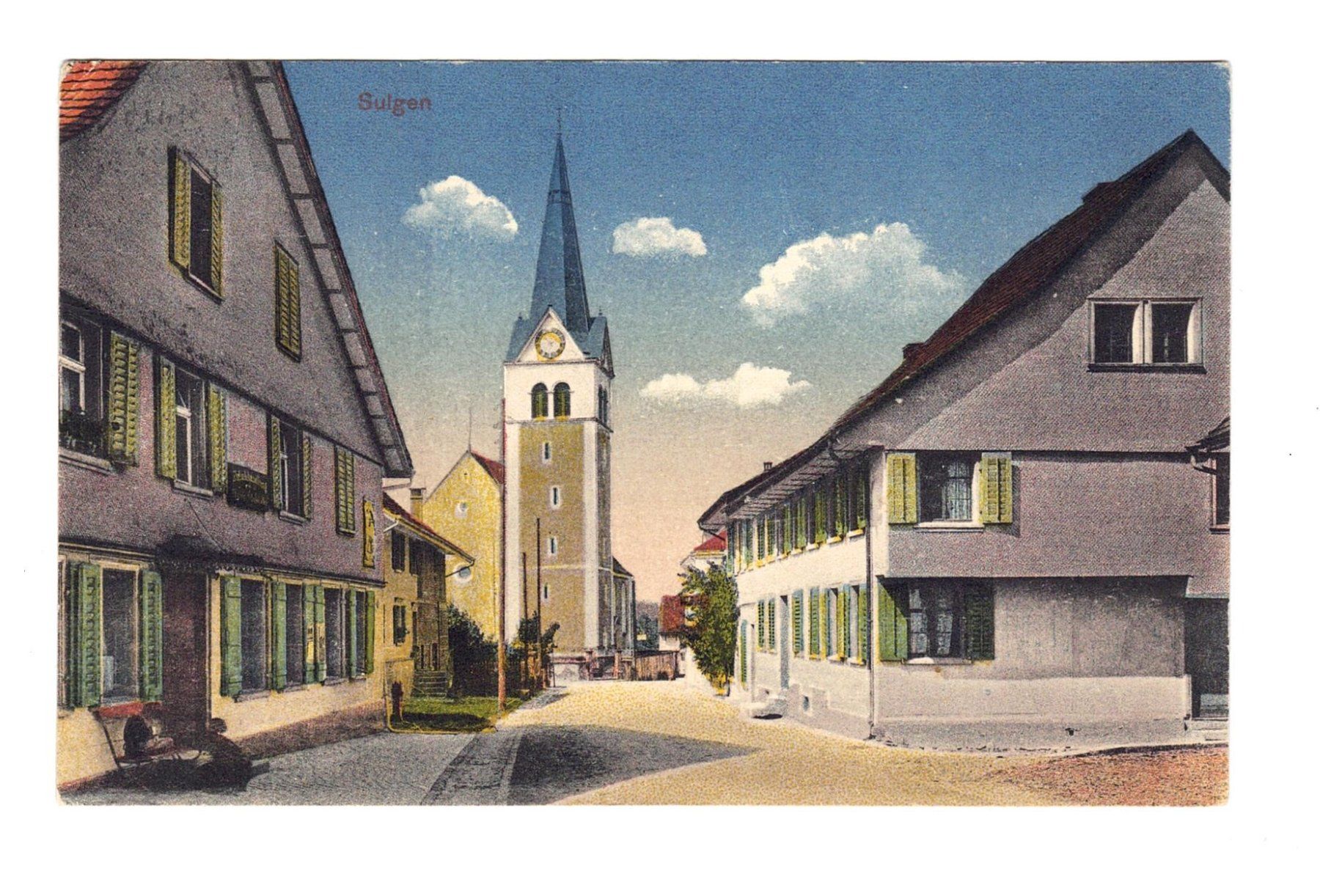 Cartoline postali: Alte Ansichtskarte Sulgen TG, Top – Usato da Büetigen venduto da philat
