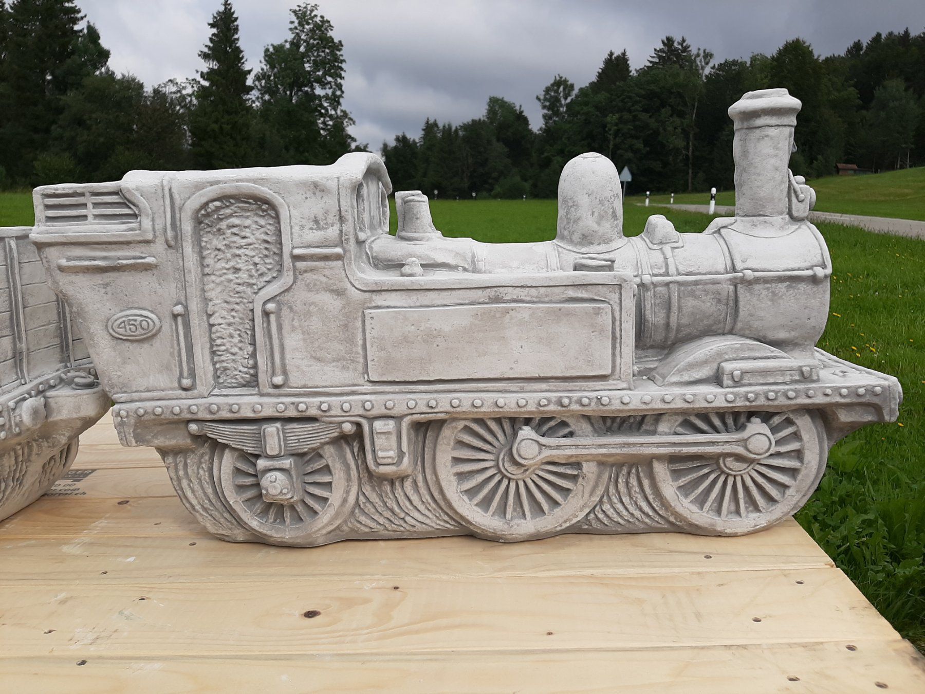 Skulpturen & Statuen: Lokomotive, Eisenbahn, Dampflokomotive – Gebraucht aus Ricken SG von Bobo66 2