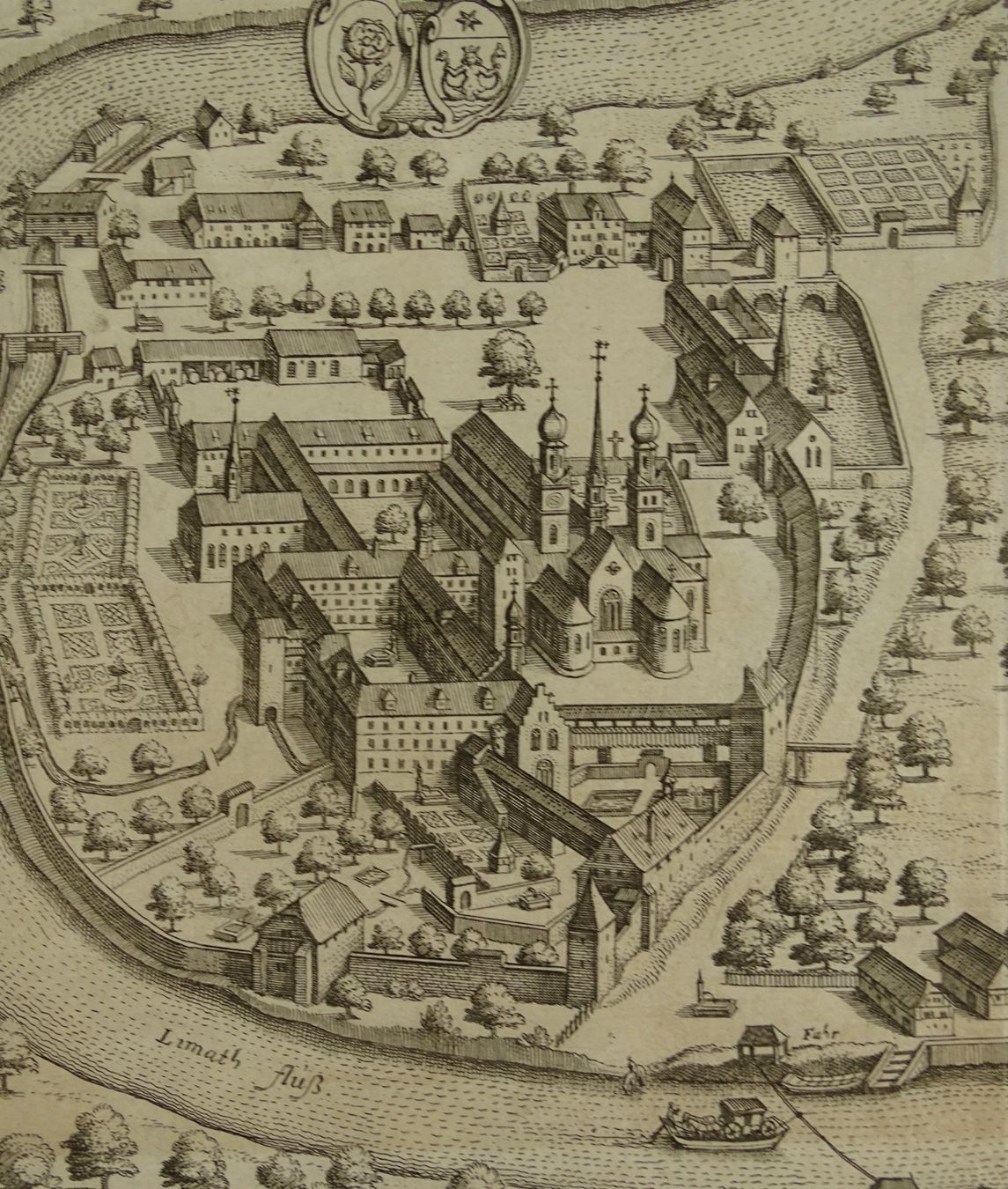 Incisioni: WETTINGEN, KUPFERSTICH 1654 – Usato da Grüningen venduto da Kartensammler 3